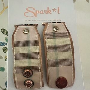 upcycled Burberry sparkl apple iwatch band